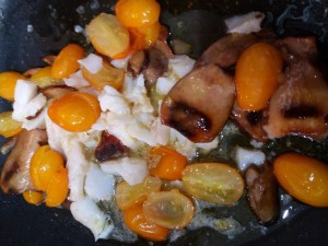 Pappardelle con porcini, baccalà e pomodorino giallo 8