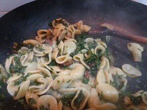 Orecchiette con torzelle filetti di acciuga piccanti pecorino e finocchietto