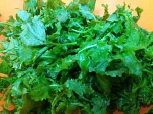 calamaro imbottito con friarielli provola e noci su polenta alla curcuma