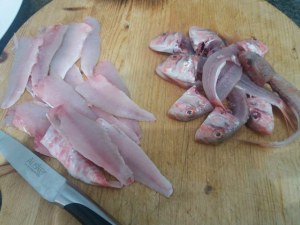 Parmigiana con filetti di triglia e zucchine