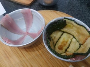 Parmigiana con filetti di triglia e zucchine