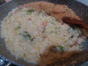 risotto alla carbonara con asparagi