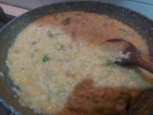 risotto alla carbonara con asparagi
