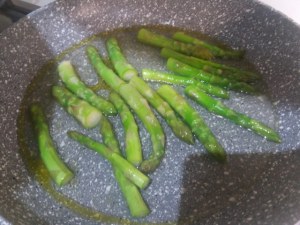 risotto alla carbonara con asparagi