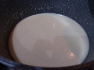 Mafalde alla gricia con agretti su fonduta di pecorino di Pienza