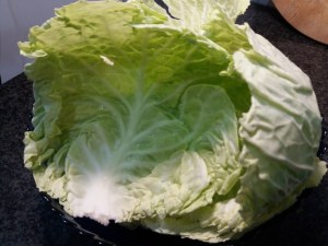 Salmone in crosta di pasta brisè e verza su vellutata di patate e rape rosse