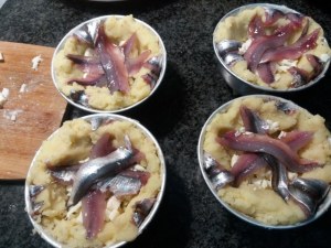 Gateau di patate ed alici