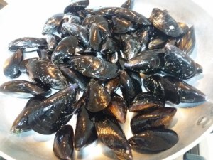 Risotto al curry con cozze