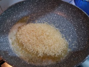 Risotto al curry con cozze