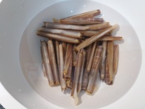 Risotto con spollichini e cannolicchi