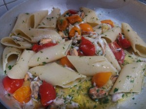 Bombardoni con scorfano e cozze