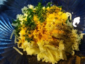 Polpo all insalata con lime su base di patate e ricotta di bufala