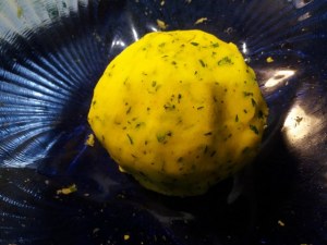 Polpo all insalata con lime su base di patate e ricotta di bufala