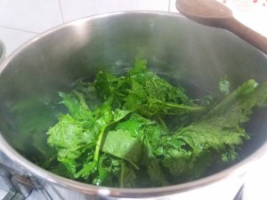 Baccala foderato al guanciale su crema di friarielli