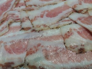 Baccala foderato al guanciale su crema di friarielli