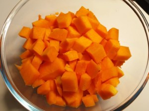 Pancetta cotta a bassa temperatura su polenta di farina di mais macinata a pietra e tzatziki alla zucca