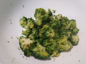 Flan di broccoli con porro e polpo fritti