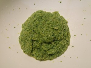 Flan di broccoli con porro e polpo fritti