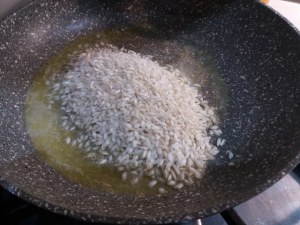 Risotto alla zucca con noci e panna acida allo zenzero