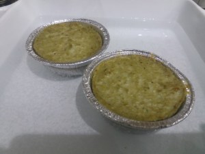 Flan di carciofi e baccala con crema di parmigiano