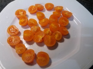 Spaghetti con ciurilli cozze e pomodorino giallo