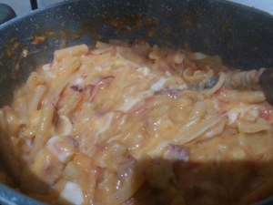 Pasta e patate con polpo verace