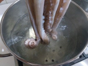 Pasta e patate con polpo verace