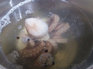 Pasta e patate con polpo verace