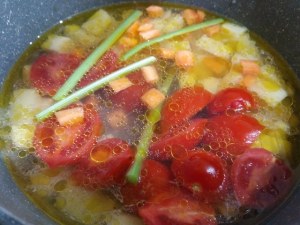 Pasta e patate con polpo verace
