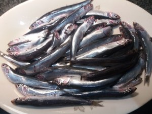 Sformato di alici in crosta di mandorle con salsina al limone