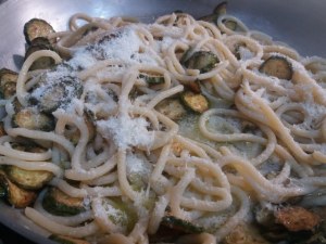 Pici toscani alla Nerano con stravecchio delle Orobie