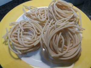 Pici toscani alla Nerano con stravecchio delle Orobie