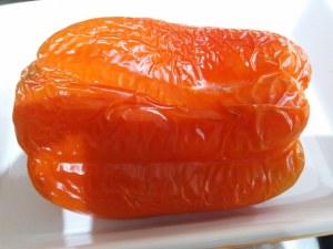 Crepes all'ortolana su fonduta di gorgonzola