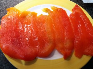 Crepes all'ortolana su fonduta di gorgonzola