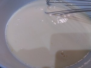 Crepes all'ortolana su fonduta di gorgonzola