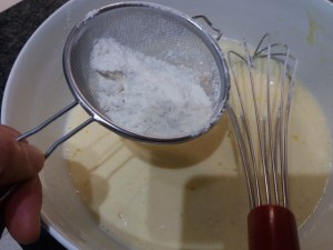 Crepes all'ortolana su fonduta di gorgonzola
