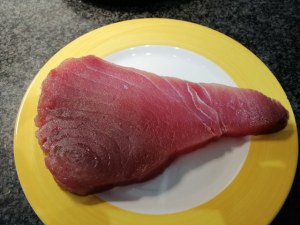 Mafalde alla carbonara di tonno con peperoni cruschi