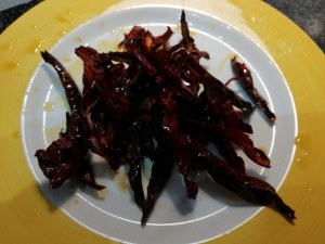 Mafalde alla carbonara di tonno con peperoni cruschi