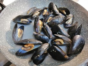 Riso rosso all'insalata di mare