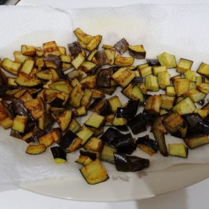 Totano imbottito alle melanzane su crema di burrata pugliese