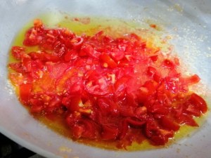 Scialatielli con pesto alla trapanese e mazzancolle