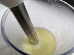 Flan di friarielli con crema di baccala