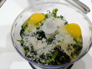 Flan di friarielli con crema di baccala