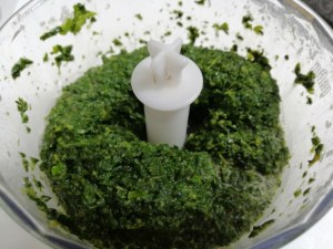 Flan di friarielli con crema di baccala