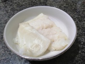 Flan di friarielli con crema di baccala