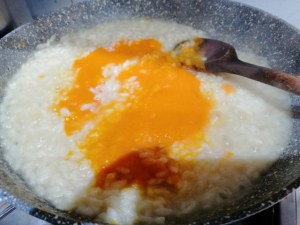 Risotto alla zucca con tartufo nero e caciocavallo