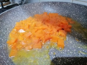 Risotto alla zucca con tartufo nero e caciocavallo