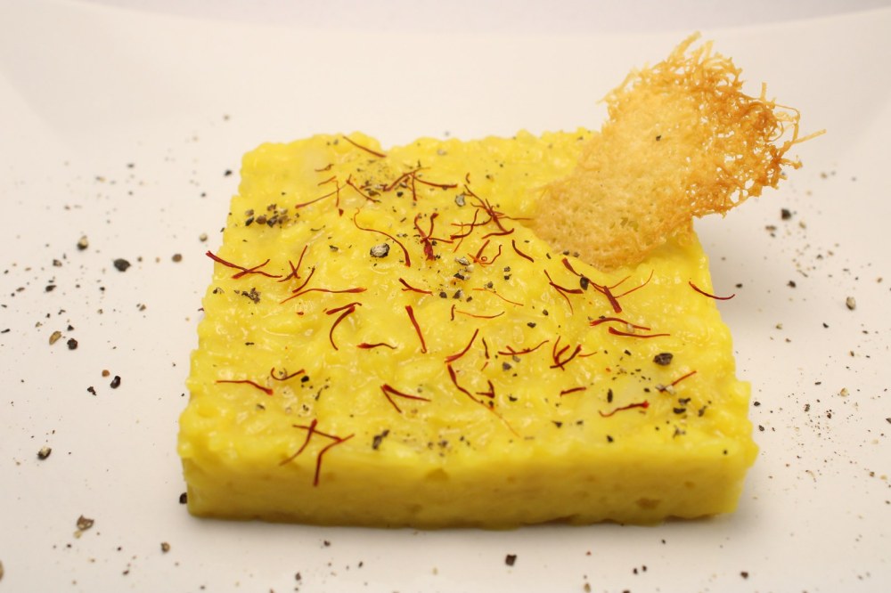 Risotto allo zafferano con verza
