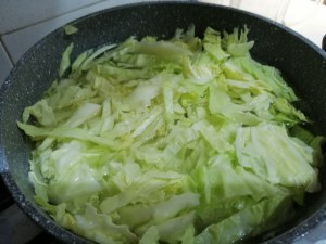 Risotto allo zafferano con verza