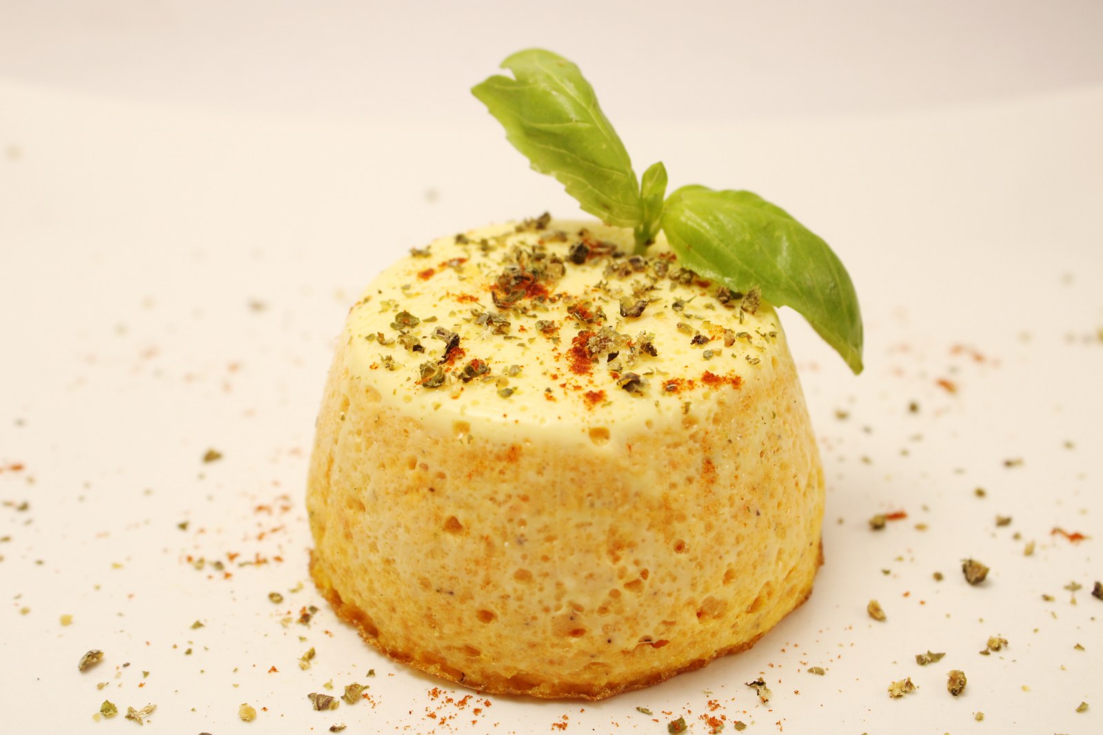 Flan di zucca con cuore al gorgonzola